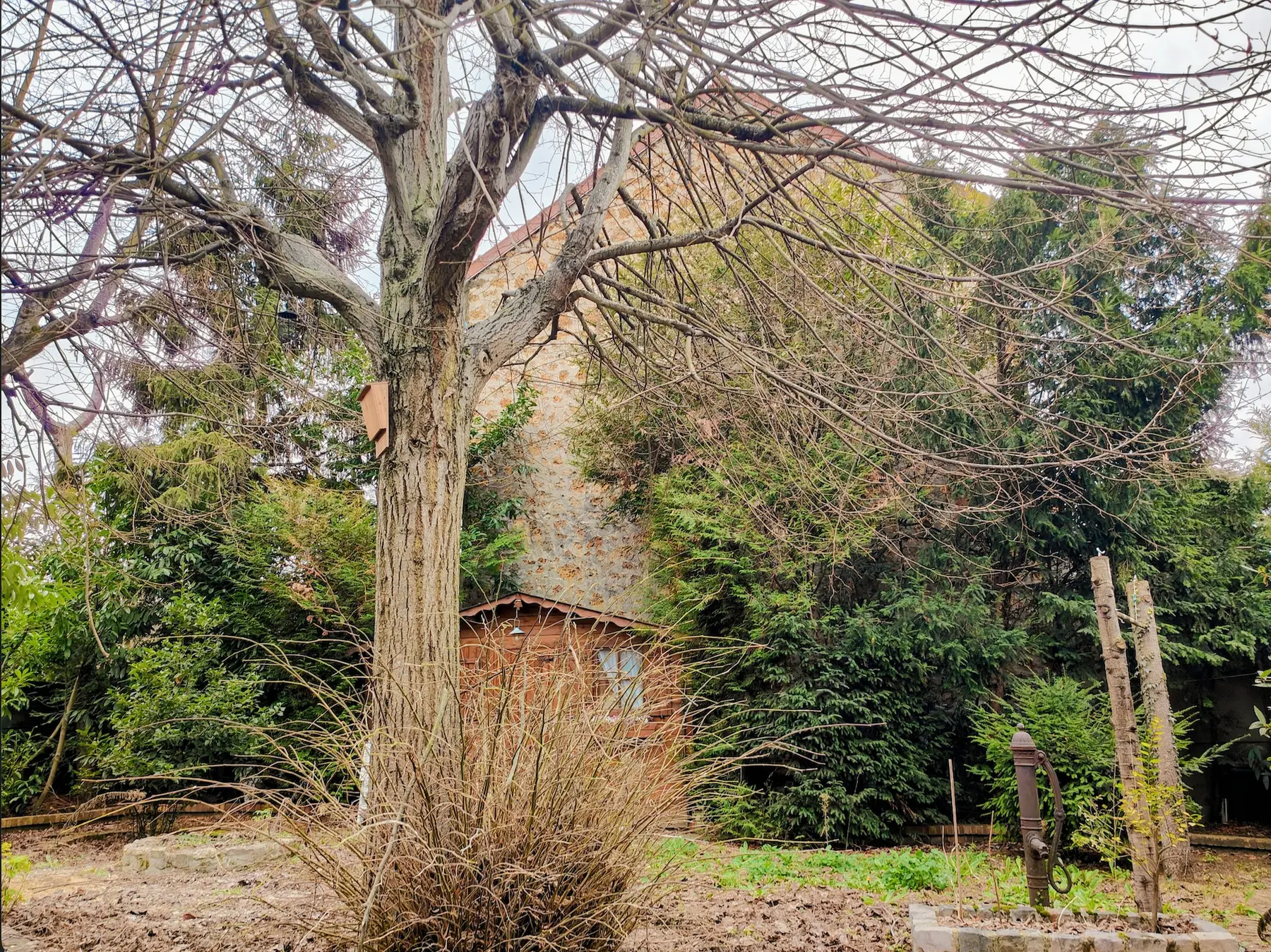 Maisonnette existante du projet Garrements