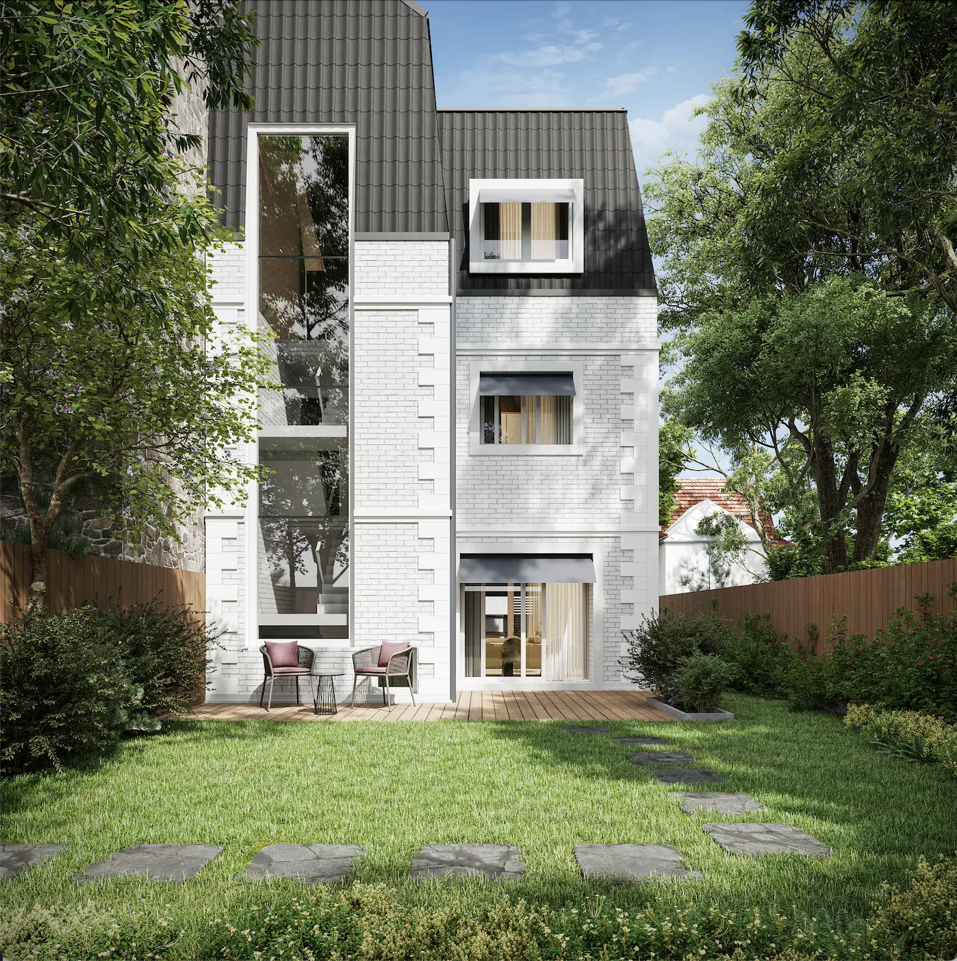 Maison neuve autorisée du projet Garrements
