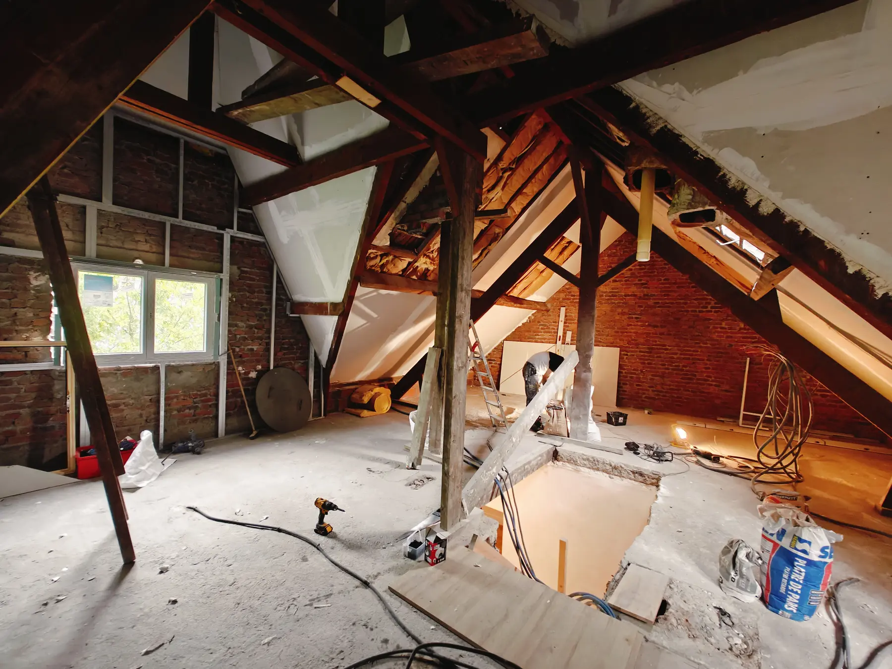 Combles du projet Hébert avant travaux