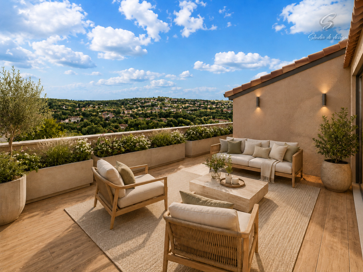Perspective de la terrasse — Projet Source