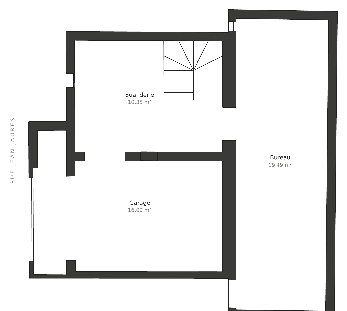 Plan projeté — Rez-de-jardin